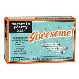 Magnetic Poetry Awesome Kit - Words for Refrigerator - Write Poems and Letters on The Fridge - Made in The USA