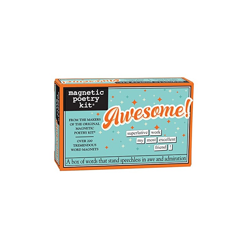 Magnetic Poetry Awesome Kit - Words for Refrigerator - Write