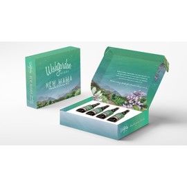 WishGarden Herbs Postpartum Essentials Kit with Gift Box - Post partum Essentials for New Mom w/AfterEase, Happy Ducts, Milk Rich & Baby Blues, Supports Contractions, Breastfeeding & Postpartum Mood