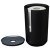 Tiger Tess, Spare toilet roll holder with lid freestanding, Black/Anthracite,