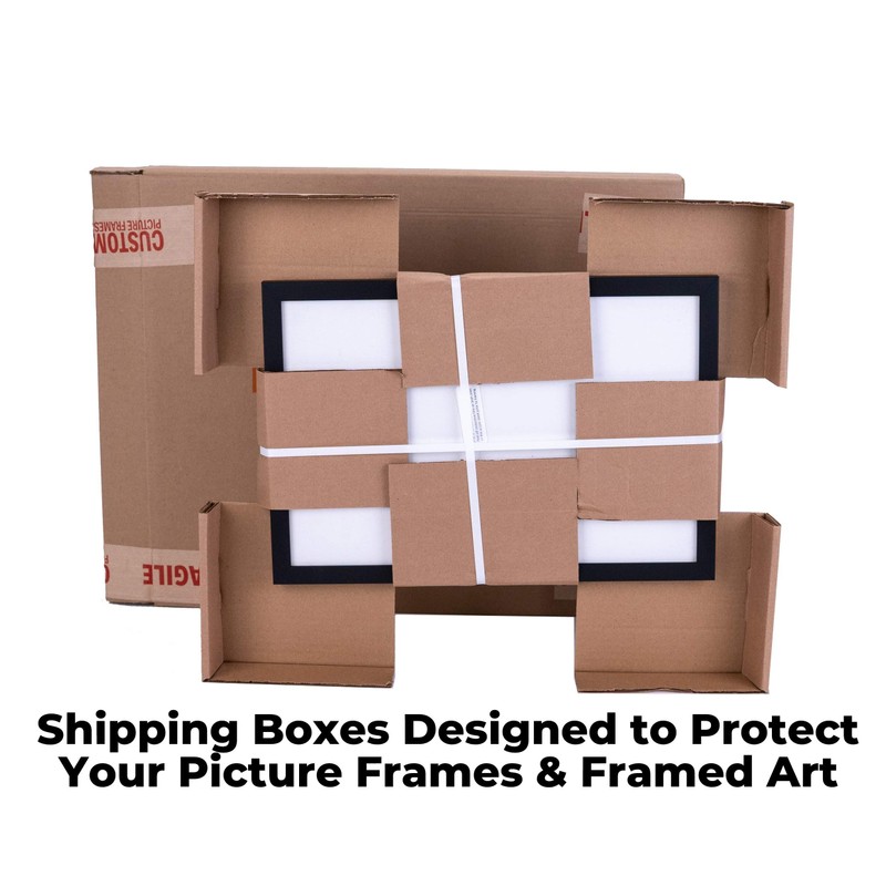12x16 Shadow Box Frame Black Wood | with a 3/4"