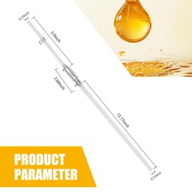 Eratus 2 PCS Motorcycle Brake Bleeder Hose Kit, Clutch Hydraulic Brake One-Way Check Valve, PVC Flexible Leakproof Hydraulic Brake Bleeder Repair Replacement Tube, for Most Motorcycles (Silver)