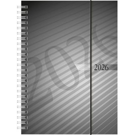 rido/idé Book Calendar Mod. futura 2 2026 | A5, Plastic, Anthracite