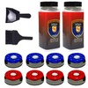 Shuffleboard Pucks w/Shuffleboard Wax High Speed (2 Cans), Mini Dustpan
