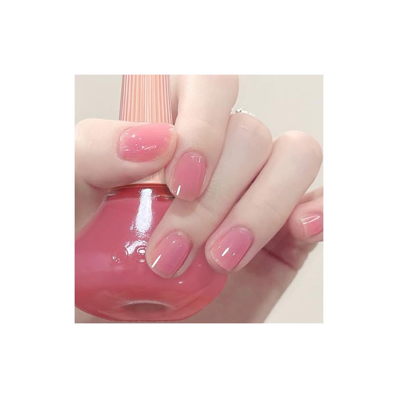 Esmalte de uñas rosa transparente, esmalte de uñas rosa transparente