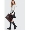 Genuine Leather laptop Briefcase: Messenger shoulder bag14 15inch men case