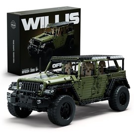 Nifeliz Willis 4x4 Off-Road Car Building Set, Military-Style Vehicle Model Set for Adults, Ideal Gift for Off-Road Lovers to Display and Collect (2,899 PCS, NF10324