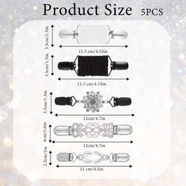 Waist Cincher Clip, 5Pcs Vintage Cinch Waist Clip to Tighten Dress, Retro Dress Clips Cardigan Clips for Travel Sweater Cardigan Women Girl Decor Clothing(Style C)