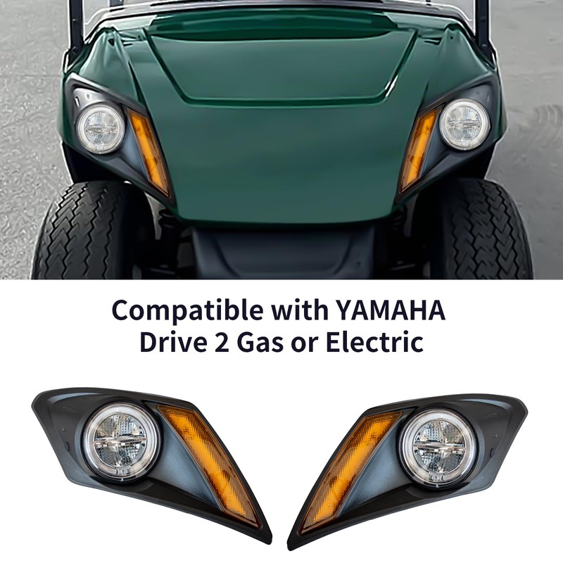 LED Golf Cart Head Light Kit For YAMAHA Drive 2