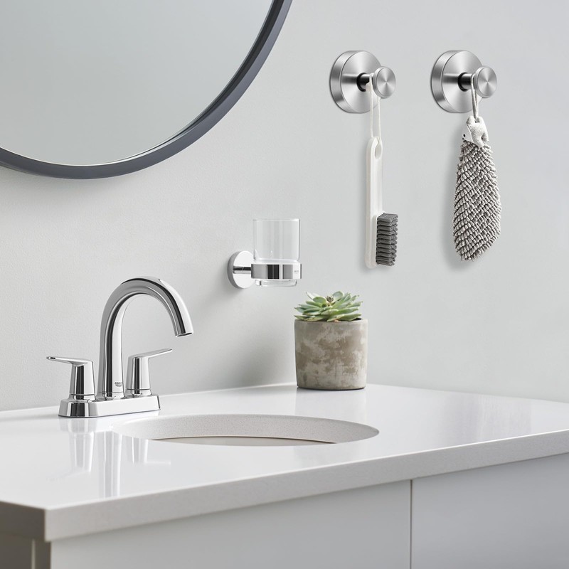 ELIUNG Suction Cup Hooks for Shower, 2 Pack Stainless Steel