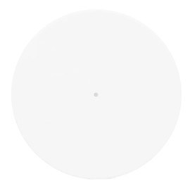 Acrylic Turntable Mat, Record Platter Slipmat Reduce Static Dust Noise Replacement Acrylic Record Platter Slipmat for 12 Inch Record Player (Bright White)