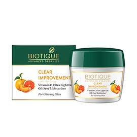 Biotique Advanced Organics Clear Improvement Vitamin C Ultra Light Gel Oil-Free Moisturiser, 175g