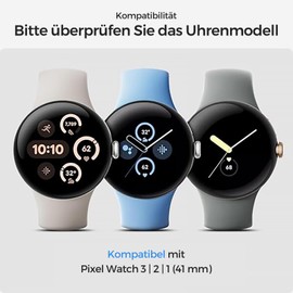 Synsing Titanium Metal Strap Compatible with Pixel Watch 3 41 mm/2/1 - Metal Strap with Secure Buckle as Accessory for Men and Women