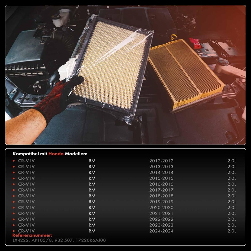 Frankberg 1x Air Filter Insert Diesel Compatible with Getz TB