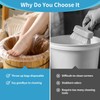100pcs Pedicure Liners Disposable - Plastic Footbath Spa, Soak Liner