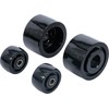 BGS 2889-4 Nylon Roller Set for Item 2889 Black