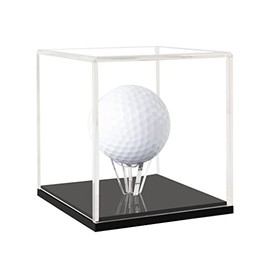 Golf Ball Display Stand Cube Holder Clear Acrylic Box Square Case Protected Cabinet Golf Rack Protection Storage Cover Collections (1)