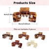 Hat Hair Claw Clips for Women, Square Claw Clips for