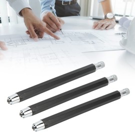 3 Pcs Mechanical Carpenter's Pencil Set 5.6mm Scribing Tool Marker Set Woodworking (Black)