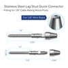 RiaYer 20 Pack Cable Railing Kit QuickLock,Invisible 180° Adjustable Right&Left