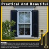 26 Pack Vinyl Shutter Fasteners for Windows Outside, Plastic Shutter