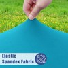 Moosfor Spandex Square Table Cloth, Elastic Fitted Tablecloths for Picnic,