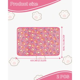 SCJJZ Pack of 2 Cat Blankets, Cat Blanket for Cats, Cuddly Blanket Dog Washable and Fluffy Soft and Warm Blankets Pets for Small Medium Dogs Cats Pet Blanket Sleeping Mat 40 x 60 cm