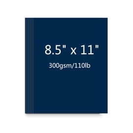 Blue Cover stock Paper 8.5 x 11, Heavy Card Stock for Printer, Card Stock Paper for Invitations, Scrapbooking, Crafts, Diy Cards, Decoration, Drawing (Blue, 25P)