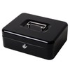 Jssmst Cash Box with Key Lock, Money Box with Cash