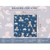 PurpleEssences Reusable Cloth Napkins | 12”x12”, 2-Ply, Thick, Absorbent, Durable