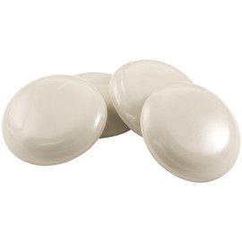 Super Sliders 1-11/16 Inch Round Self-Stick Furniture Sliders to Move Items Easily Across Carpet, Beige, 4 Pieces (4602395N)