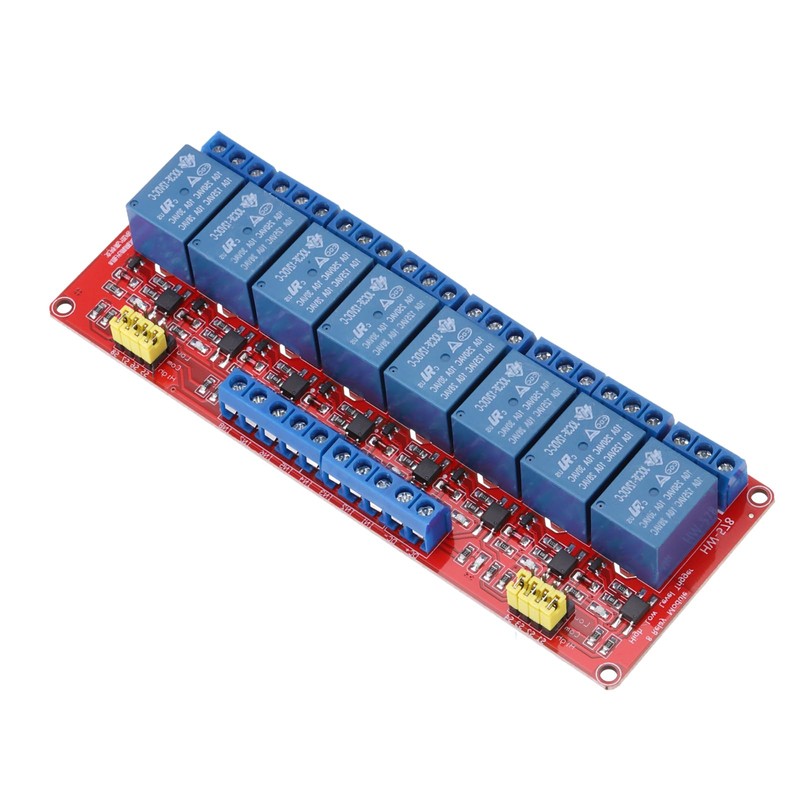 sourcing map DC 12V 8 Channel Relay Module High or