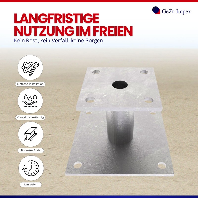 Post anchor can be doweled 2 panels 100 x 100