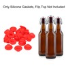 uxcell 50 Pcs Silicone Rubber Gaskets Washer, High Pressure Leak-proof