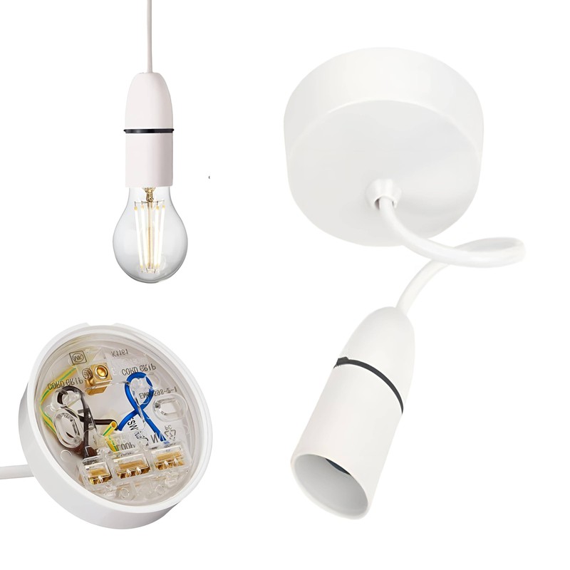 Ahad Trader Ceiling Rose Pendant Bulb Holder Plastic Pendant Size