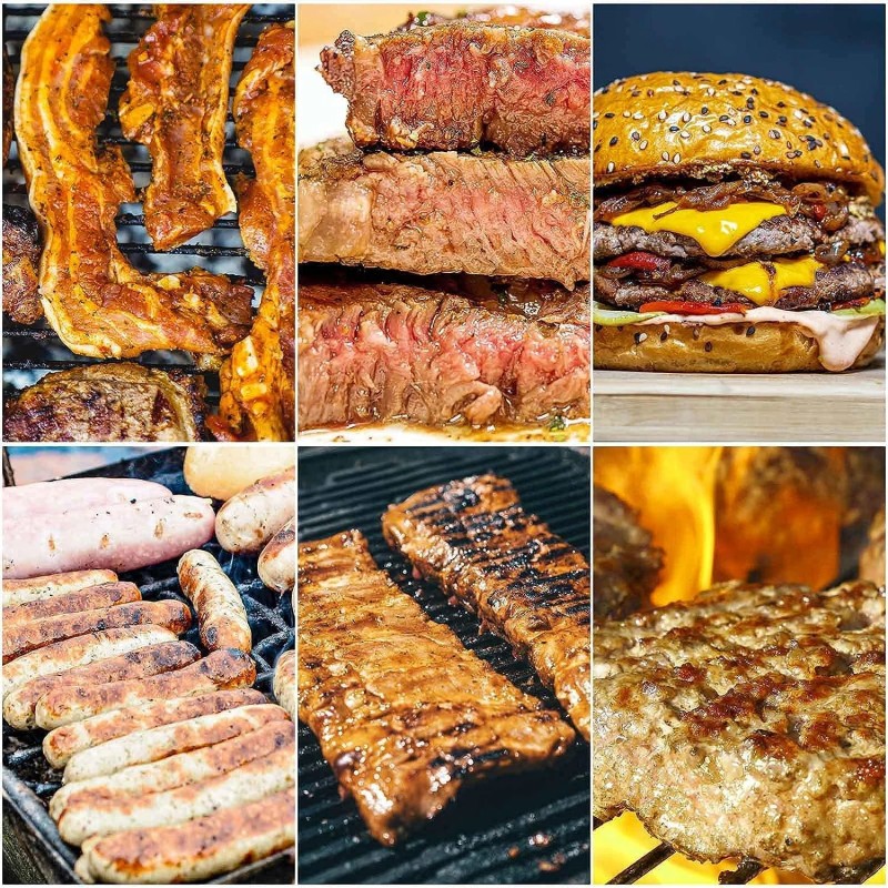 HULISEN Smashed Burger Kit: Stainless Steel Burger Press, Grill Spatula