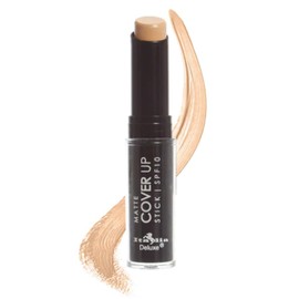 Italia Deluxe Pick 1 Color of Matte Cover Up Concealer Stick Conceal BB & Zipper Bag (886-03 Light, Full Size)