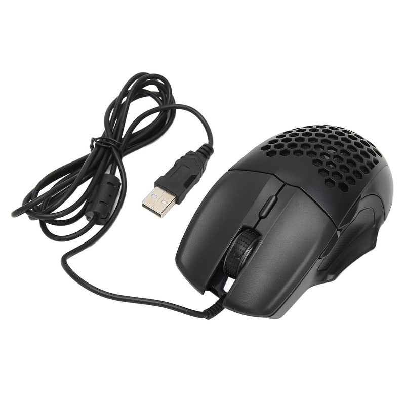 Honeycomb Mouse RGB Wired Gaming Mouse Lightweight Quick Answer RGB