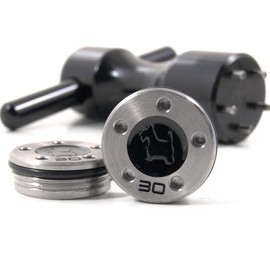 19th Hole Custom Shop 2 of 30g Black Scottie Dog Weight for Scotty Cameron Putters with Wrench Tool (Black)