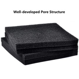 TopHomer Activated Carbon Filters Sponges, 13 x 13 x 1 cm Activated Carbon Foam Sponge Air Filter Impregnated Sheet Pad
