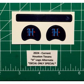 2024-Current Houston Texans Alt-H Football Gumball Helmets *DIECUT DECALS ONLY*