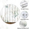 Uiiooazy Eucalyptus Shower Curtain, Green Leaves Plants, Textile Shower Curtains,