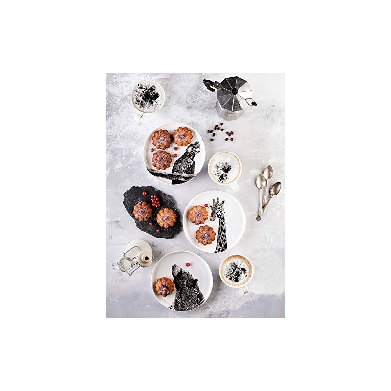Maxwell & Williams DX0528 Giant Panda Plate - Black and