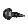 #8 x 1 in. Black Exterior Self Drilling Screws, Hex