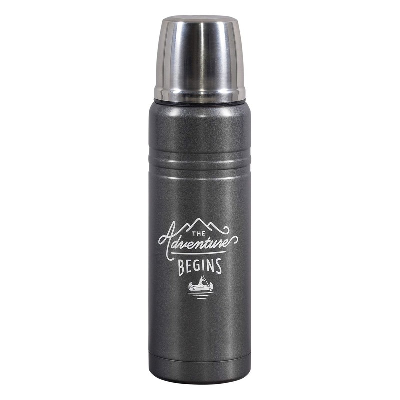 Gentlemen's Hardware Unisex's GEN329 Hip Flask, Gunmetal, 180 ml