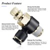 TAILONZ PNEUMATIC 2 Pack SL-1/2-N3 Push to Connect Air Line