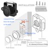 Keyless RV Cabinet Locks with Large Push Button, ABS RV