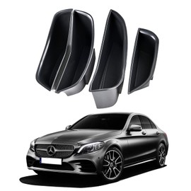 [4 Pieces] CDEFG Mercedes C-Class W205 GLC X253 Car Storage Box Car Door Inner Frame Box Covers Storage Box Interior Accessories