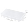 Eleanly 4 Pcs Small Plastic Box Rectangular Empty Mini Clear