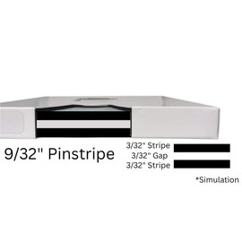 Universal/TFX 9/32" x 150' Double Lined Autumn Gold Metallic Pinstripe (3/32" Stripe, 3/32" Gap, 3/32" Stripe) Automotive Pinstriping Tape for Cars, Trucks, suvs, and More 00095098